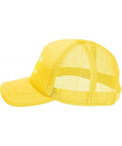 Best 911 Dispatcher Ever Mesh Hat for Men Black Trucker Hats Women Novelty Baseball Cap Yellow $11.20 Baseball Caps