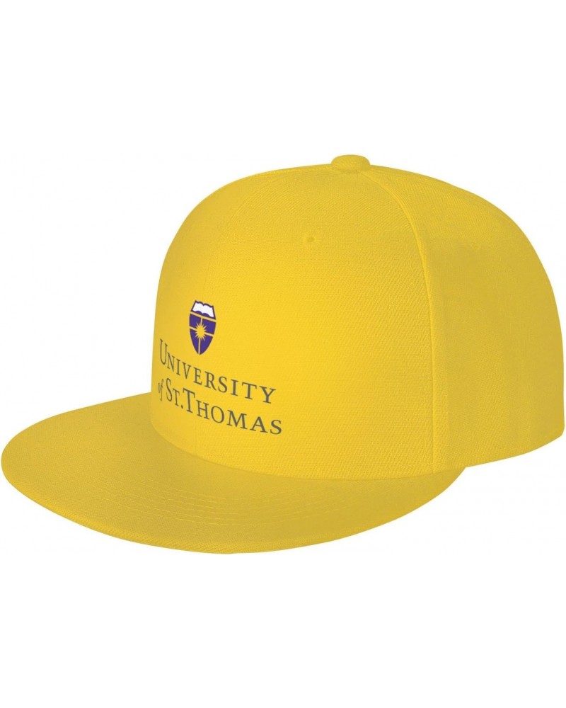 University of St Thomas Hats for Men Flat Bill Fitted Caps Hiphop Rap Adjustable Baseball $9.58 Baseball Caps