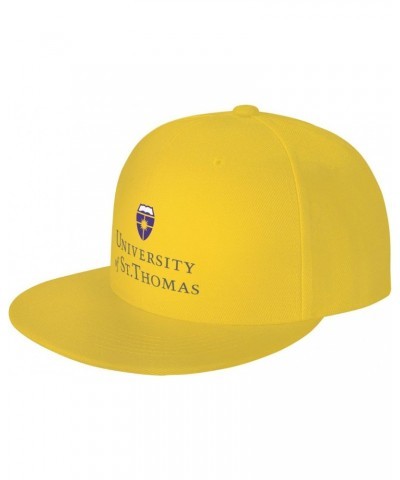 University of St Thomas Hats for Men Flat Bill Fitted Caps Hiphop Rap Adjustable Baseball $9.58 Baseball Caps