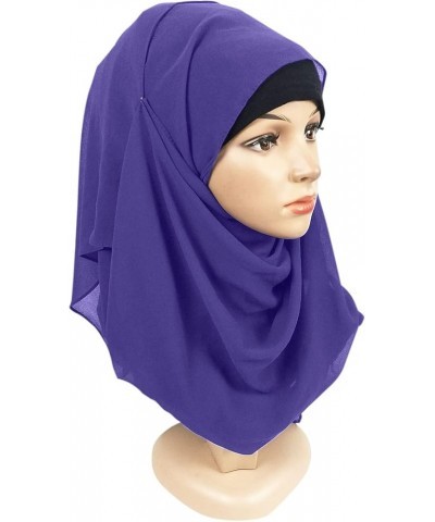 Hair Cover for Women Womens Casual Solid Turban Headwear Muslim Islamic Turban Scarf Headwrap Turban Cap I One Size $9.22 Hea...