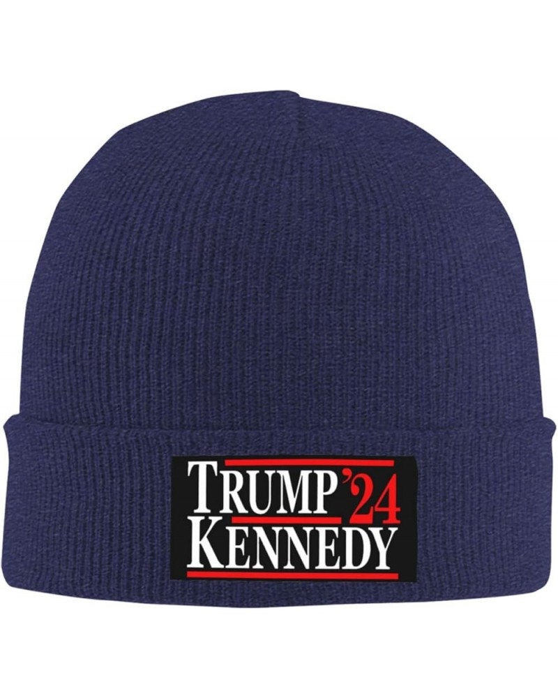 Trump Kennedy 2024 Beanie Hat Men Winter Warm Hat Women Knit Stocking Hat Slouchy Skull Cap Knitted Hat Black Navy Blue $10.3...