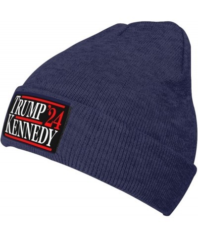 Trump Kennedy 2024 Beanie Hat Men Winter Warm Hat Women Knit Stocking Hat Slouchy Skull Cap Knitted Hat Black Navy Blue $10.3...