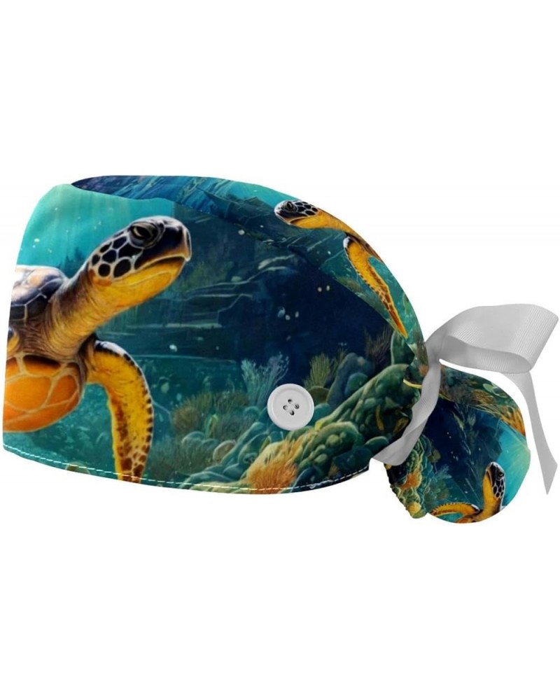 Sea Turtle Starfish Women's and Men's Cap Working Hat One Size Multiple Color 2-Pack Color 5 $12.97 Skullies & Beanies