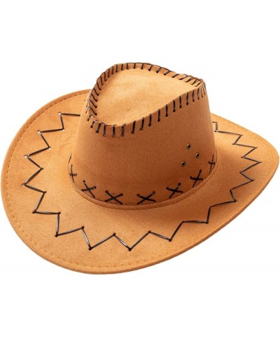 Mens Womens Cattlemen Faux Felt Western Style Staw Cowboy/Cowgirl Hat Dark Khaki $15.28 Cowboy Hats