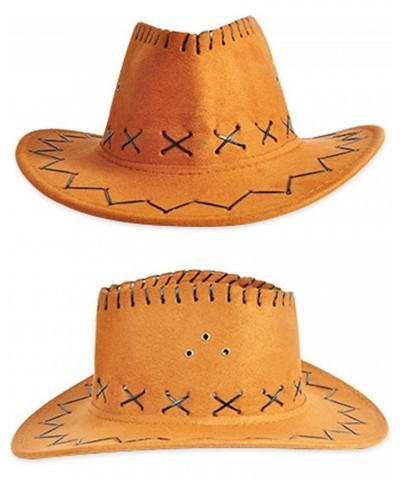 Mens Womens Cattlemen Faux Felt Western Style Staw Cowboy/Cowgirl Hat Dark Khaki $15.28 Cowboy Hats