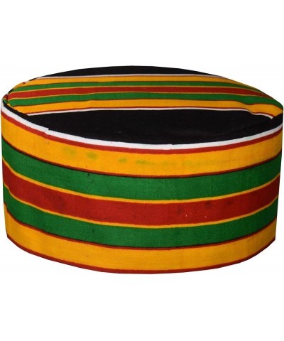 Decora Apparel African Kente Kufi Kofi Mens Hats, Gold Costume Kufi Hats for Men Women Headwear Red Yellow Green $15.89 Cowbo...