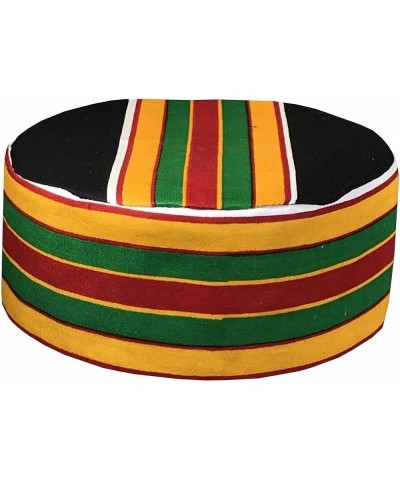 Decora Apparel African Kente Kufi Kofi Mens Hats, Gold Costume Kufi Hats for Men Women Headwear Red Yellow Green $15.89 Cowbo...