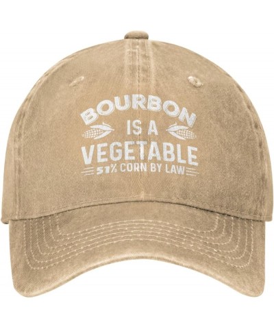 Funny Hat Bourbon is A Vegetable 51% Corn by Law Hat for Women Baseball Caps Fashionable Caps Natural $10.55 Baseball Caps