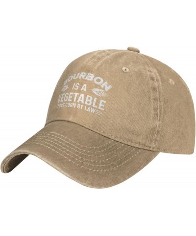 Funny Hat Bourbon is A Vegetable 51% Corn by Law Hat for Women Baseball Caps Fashionable Caps Natural $10.55 Baseball Caps