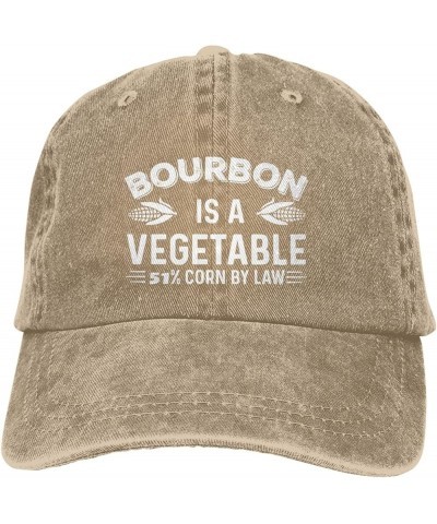 Funny Hat Bourbon is A Vegetable 51% Corn by Law Hat for Women Baseball Caps Fashionable Caps Natural $10.55 Baseball Caps