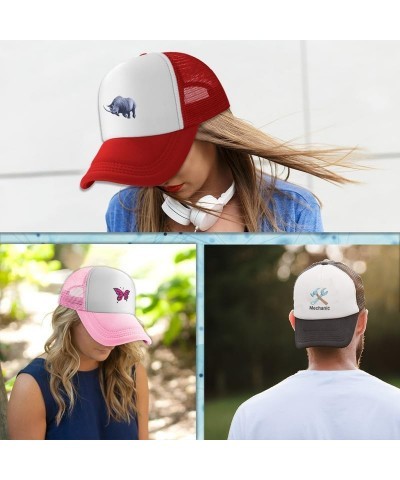 Custom Baseball Cap Bulk Custom Trucker Hats for Men Women,Design Your Own Baseball Hat 1-pink $7.63 Sun Hats