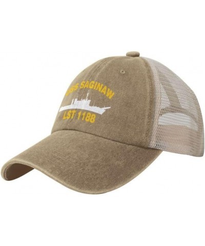 USS Saginaw LST 1188 Flag Baseball Caps-Denim Hats Cowboy Knit hat Fisherman's hat Natural $18.17 Baseball Caps