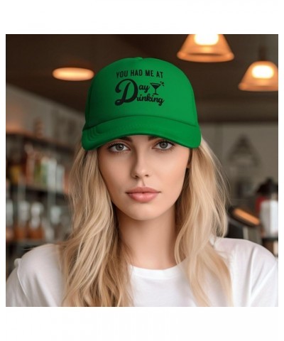 You Had Me at Day Drinking Cap Fashion Trucker Baseball Hat Unisex Green $10.13 Baseball Caps