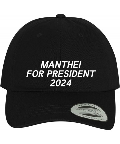 Manthei for President 2024 - Comfortable Dad Hat Baseball Cap Black $15.97 Baseball Caps