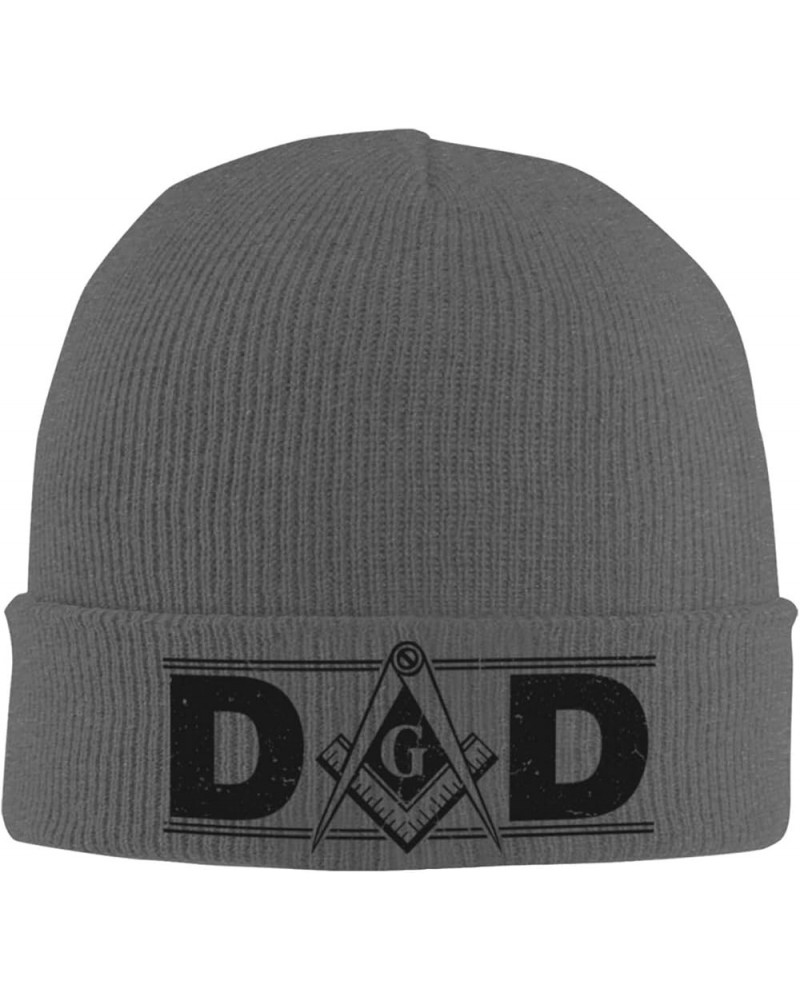 Beanie,Mens Masonic Dad, Beanie Hat Women Skull Cap Men Knit Hat Slouchy Hat Knitted Hat Black Deep Heather $9.90 Skullies & ...