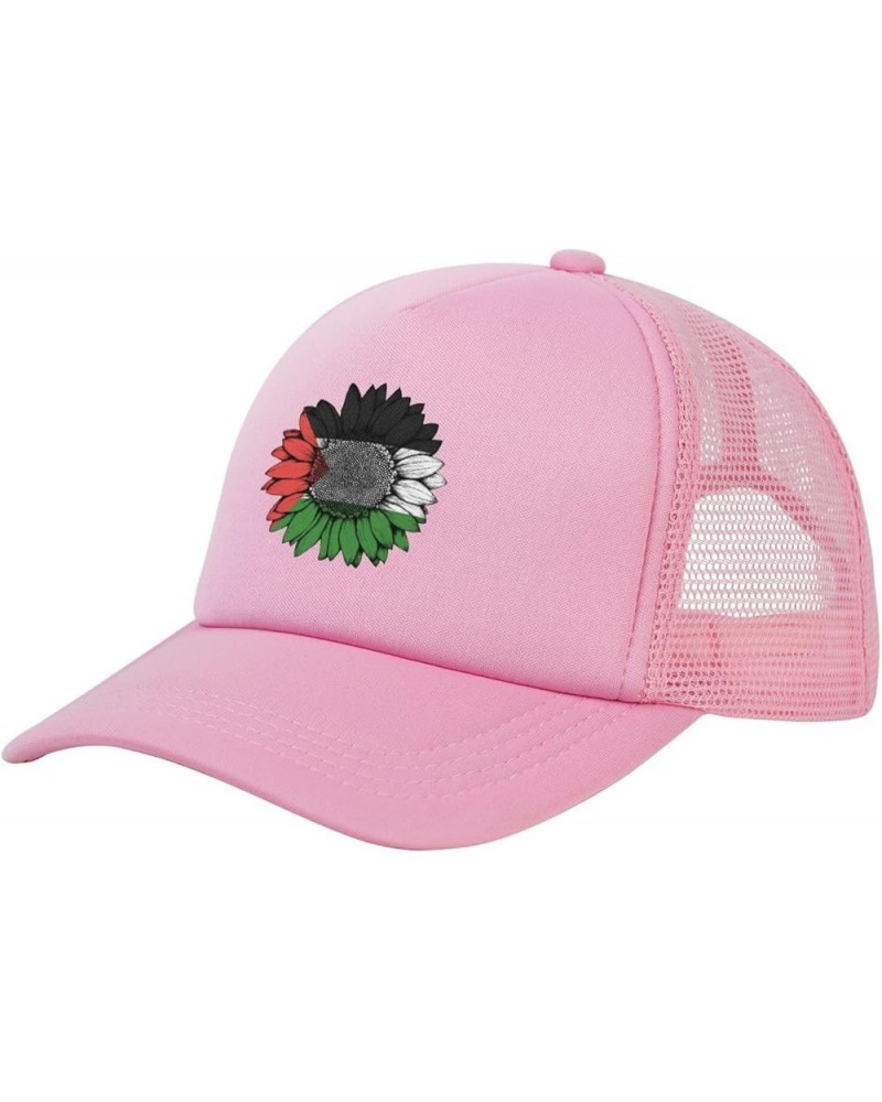 Dad Hat Mesh Baseball Cap Adjustable Trucker Hat Unisex Pink $9.84 Baseball Caps