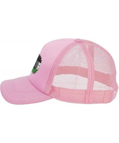 Dad Hat Mesh Baseball Cap Adjustable Trucker Hat Unisex Pink $9.84 Baseball Caps