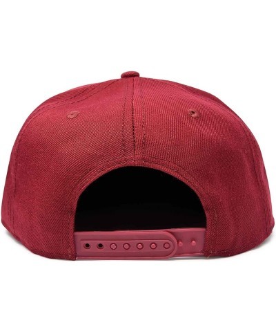 Alien Snapback Flat Bill Baseball Hat Embroidered Cap Mens Maroon $11.48 Baseball Caps