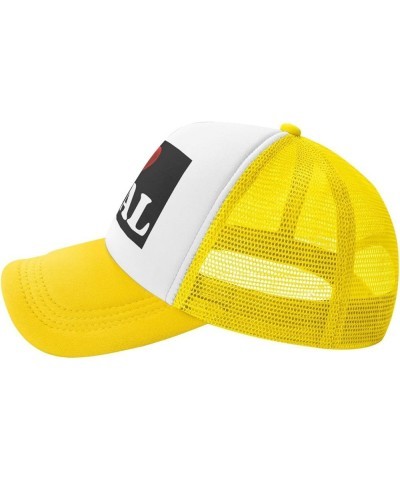 I-Love-Anal Mesh Hat Women Men Trucker Hat Baseball Cap Yellow $12.09 Baseball Caps