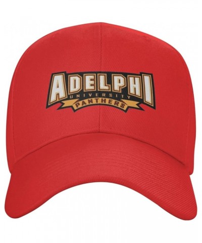 Adelphi University Logo Baseball Caps Dad Hats Adjustable Size Outdoor Cap Red $10.92 Baseball Caps