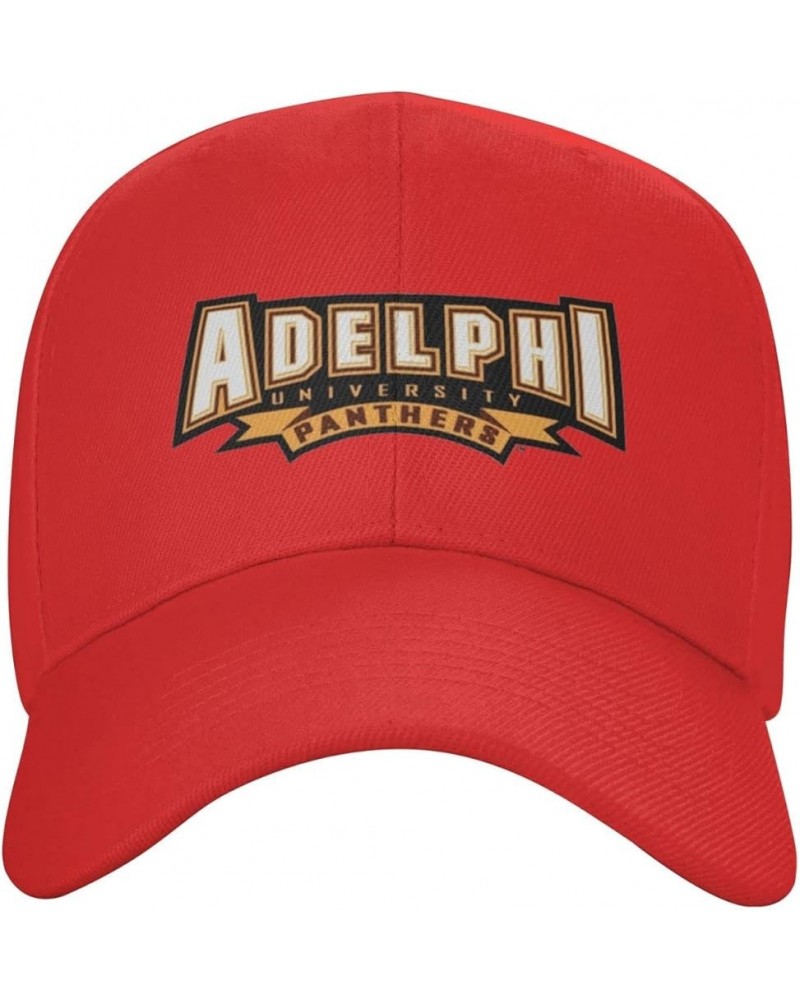 Adelphi University Logo Baseball Caps Dad Hats Adjustable Size Outdoor Cap Red $10.92 Baseball Caps