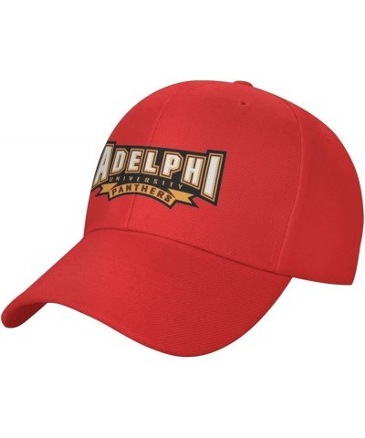 Adelphi University Logo Baseball Caps Dad Hats Adjustable Size Outdoor Cap Red $10.92 Baseball Caps