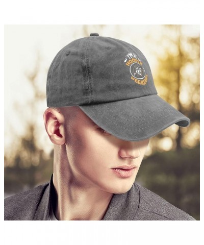 I'm A Hooker On The Weekends Fishing Hats Running Cap Pigment Black Gifts for Her Golf Hats Pigment Gray $9.60 Baseball Caps