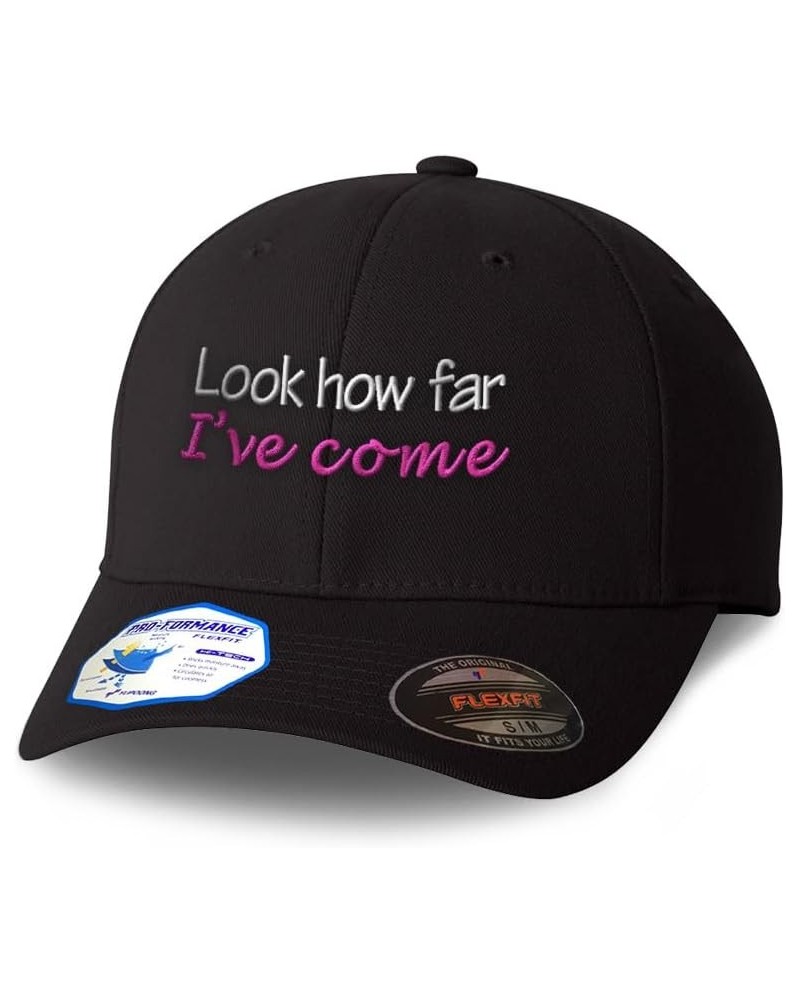 Flexfit Hats for Men & Women Look How Far I've Come Polyester Dad Hat Baseball Cap Black $18.19 Baseball Caps