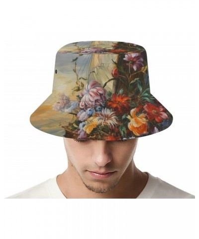 Artwork Bucket Hats for Men Women Packable Travel Beach Sun Hat Outdoor Fisherman Caps for Casual Trips $13.72 Bucket Hats