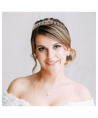 Crystal Tiaras and Crowns for Women Girls, Rhinestone Jeweled Wedding Tiara Princess Bride Queen Crowns Headdress Type 1 $9.8...