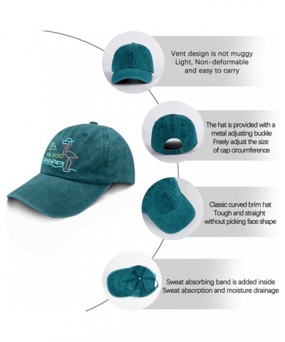 It's 5 O'clock Somewhere Golf Hat Happy Dad Hat Pigment Black Womens Hat Gifts for Grandpa Baseball Cap Cyan Blue $10.25 Sun ...