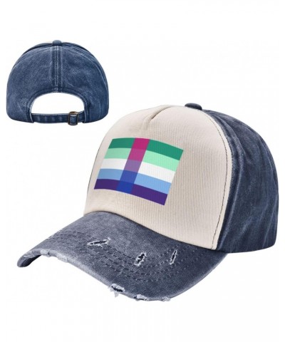 Bisexual Pride Flag Baseball Cap Adult Adjustable Casual Duck Tongue Hat Golf Caps Trucker Hats Navy Blue $12.13 Baseball Caps