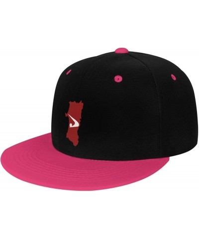 Flag Map of Akita Prefecture Snapback Hat for Men Women Baseball Cap Trucker Flat Bill Hats Dad Caps Pink $10.42 Baseball Caps