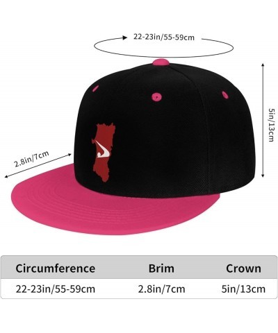 Flag Map of Akita Prefecture Snapback Hat for Men Women Baseball Cap Trucker Flat Bill Hats Dad Caps Pink $10.42 Baseball Caps