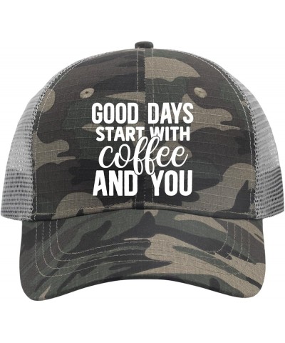 Hats for Men goodd Days Start withh coffeee and You Fishing hat Travel hat Gifts for Women Workout Hats Suitable for Vacation...