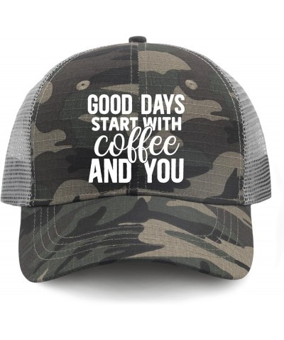 Hats for Men goodd Days Start withh coffeee and You Fishing hat Travel hat Gifts for Women Workout Hats Suitable for Vacation...