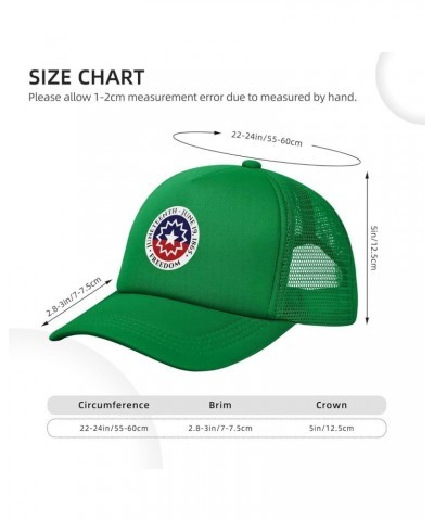 Juneteenth Flag Emancipation Day Star Baseball Cap for Men Women Adjustable Mesh Trucker Hat Black Green $10.13 Baseball Caps