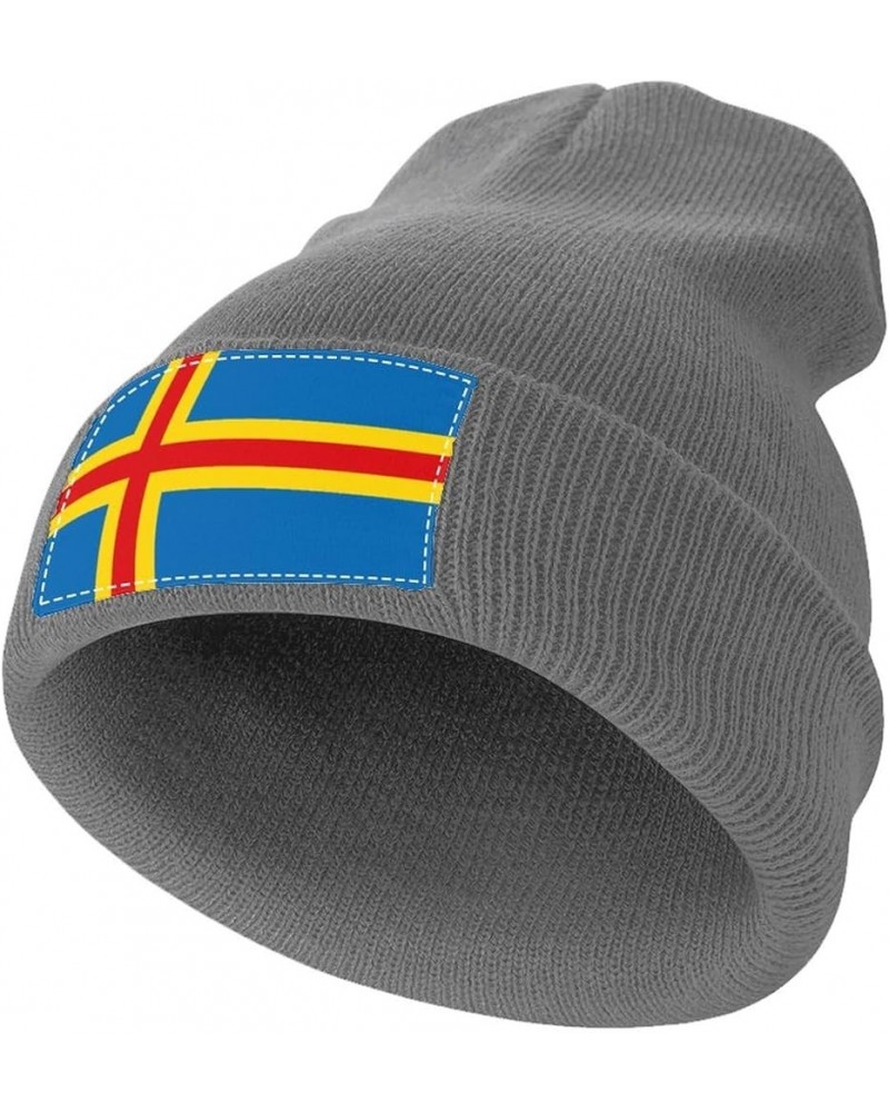 Unisex Anguilla Flag Knit Cuffed Beanie for Men and Women Knit Hat Winter Beanies Charcoal-style-1 $10.72 Skullies & Beanies