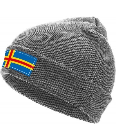 Unisex Anguilla Flag Knit Cuffed Beanie for Men and Women Knit Hat Winter Beanies Charcoal-style-1 $10.72 Skullies & Beanies