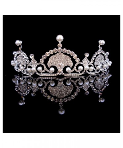 Hairpin Royal Rhinestone Crystal Wedding Hair Crown Tiara Hair Jewelry Crown Wedding Hair Accessories Bride Hairband $27.36 H...