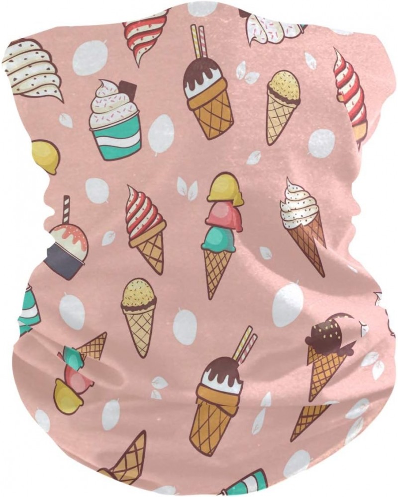 Ice Cream Dessert Bandana Neck Gaiter, Headwear Headband Balaclava Magic Scarf for Dust, Outdoors, Festivals, Sports $11.19 B...