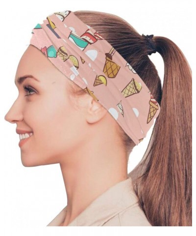 Ice Cream Dessert Bandana Neck Gaiter, Headwear Headband Balaclava Magic Scarf for Dust, Outdoors, Festivals, Sports $11.19 B...