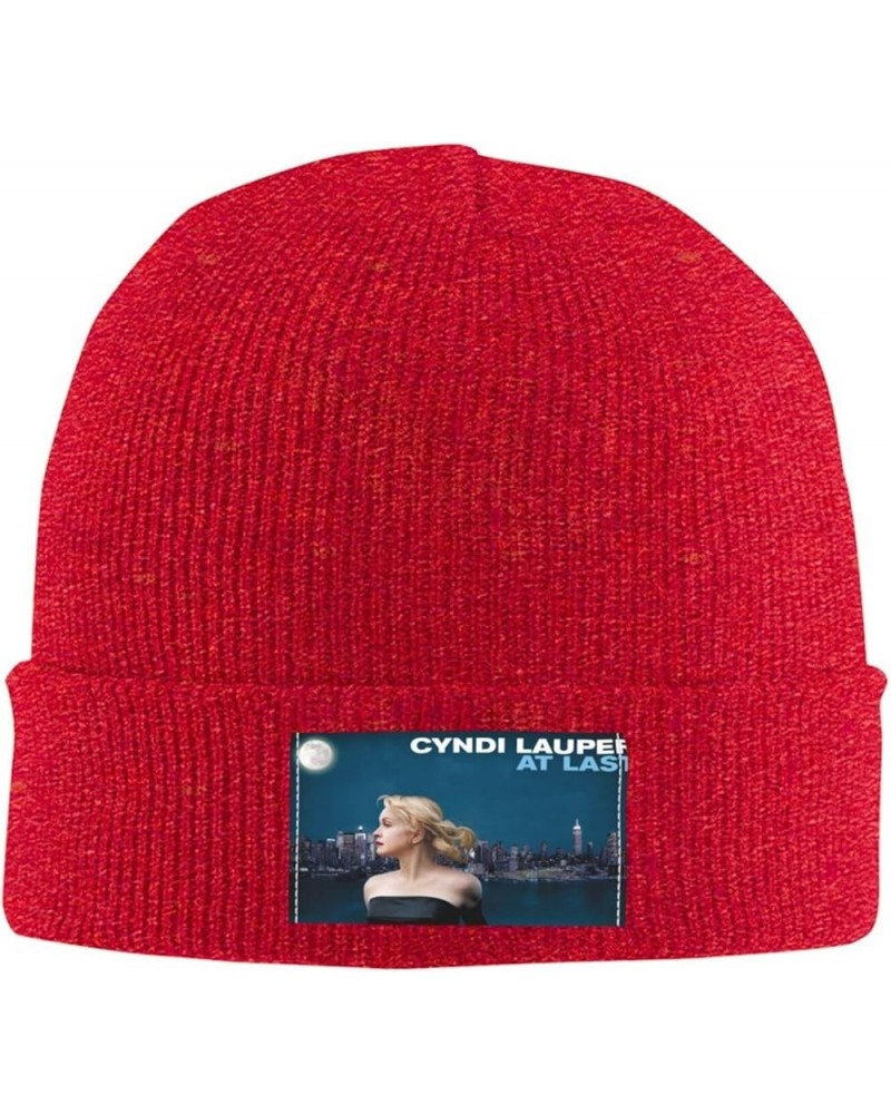 Cyndi Music Lauper Knit Hat Cap Warm Knitted Woolen Beanie Hats Fashionable Adults Stretch Black Red $11.32 Skullies & Beanies