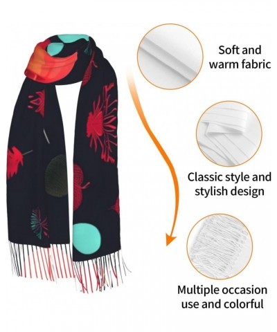 Pumpkin Flowers Scarf, Long Scarf,* Winter Warm Scarf, Warm, Soft, Comfortable Scarf, Suitable For Both Men And Women $16.07 ...