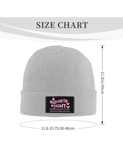 Ready for The Fight Beanie Hat for Men Women Soft Cozy Skull Cap Winter Warm Knit Hats Gray $11.38 Skullies & Beanies