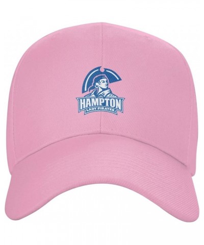 Hampton University Baseball Caps Dad Hats Adjustable Size Outdoor Cap Pink $13.67 Baseball Caps