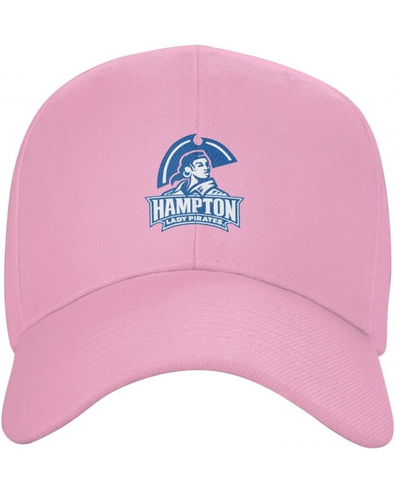 Hampton University Baseball Caps Dad Hats Adjustable Size Outdoor Cap Pink $13.67 Baseball Caps