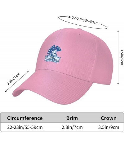 Hampton University Baseball Caps Dad Hats Adjustable Size Outdoor Cap Pink $13.67 Baseball Caps