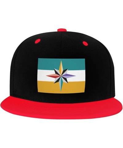 Flag of City Park, Denver Snapback Hat for Men Women Baseball Cap Trucker Flat Bill Hats Dad Caps Red $12.60 Baseball Caps