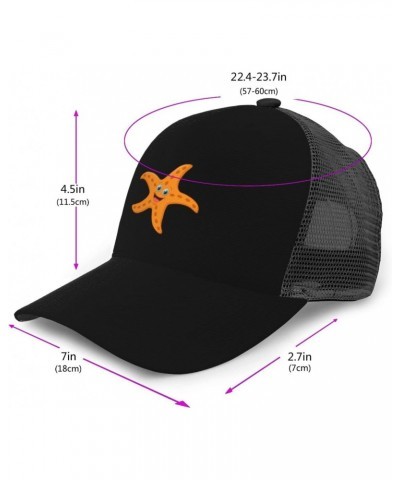 Cartoon Starfish Baseball Cap Adjustable for Men Women Breathable Mesh Back Baseball Caps Casual Outdoor Hat Trucker Hat $14....